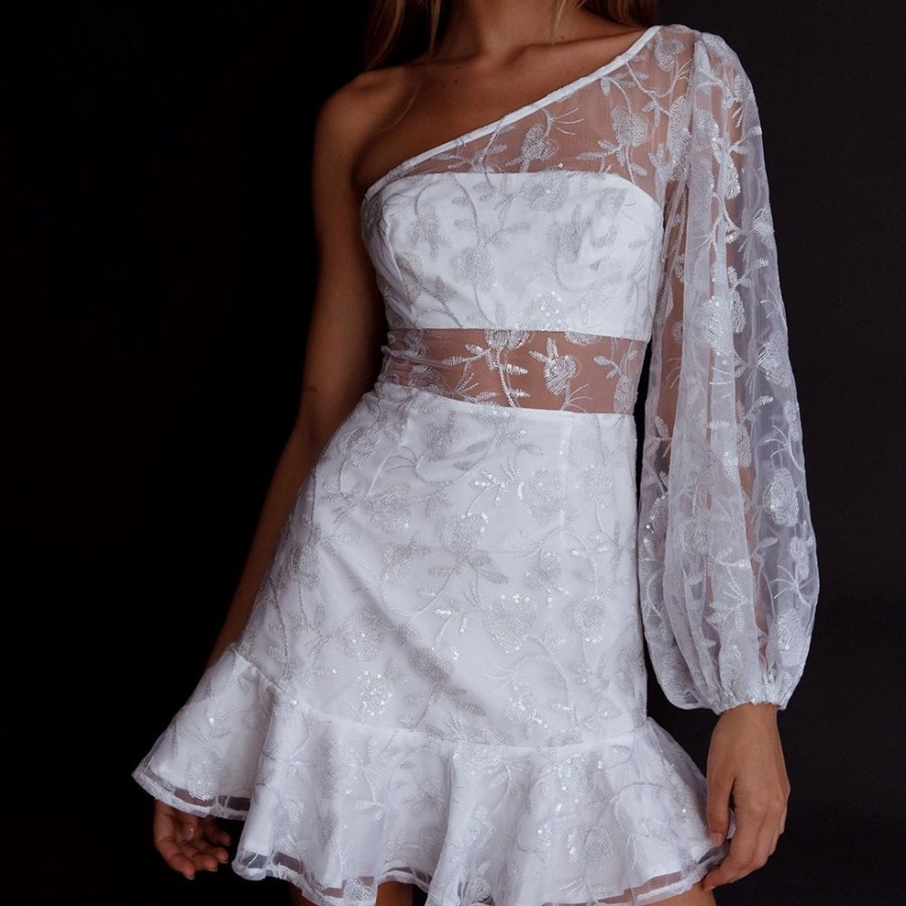 Summerville One-Shoulder Embellished Dress